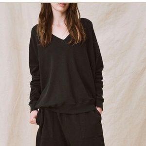 The Great -  V Neck Sweatshirt (NWT)